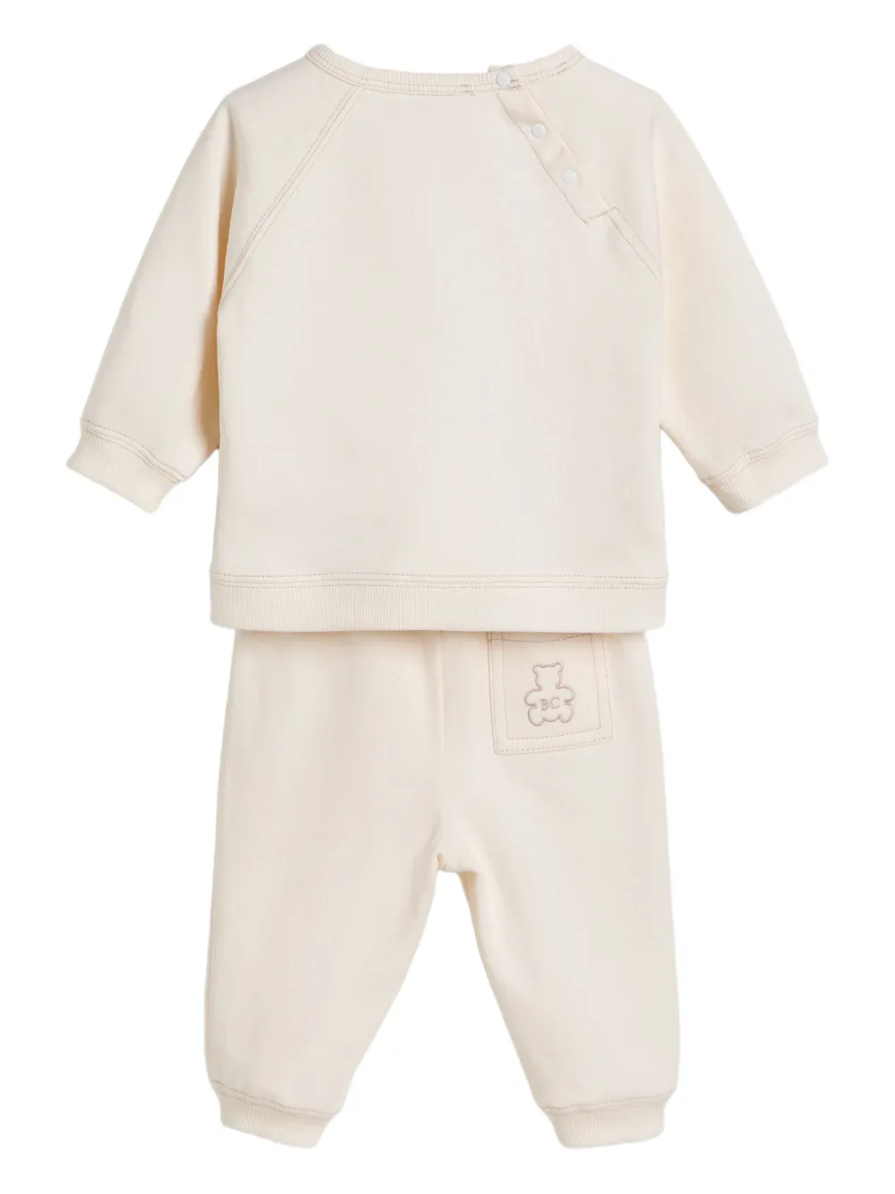 Brunello Cucinelli Kids cotton babygrow set Beige