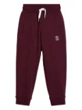 Brunello Cucinelli Kids jersey track pants - Red