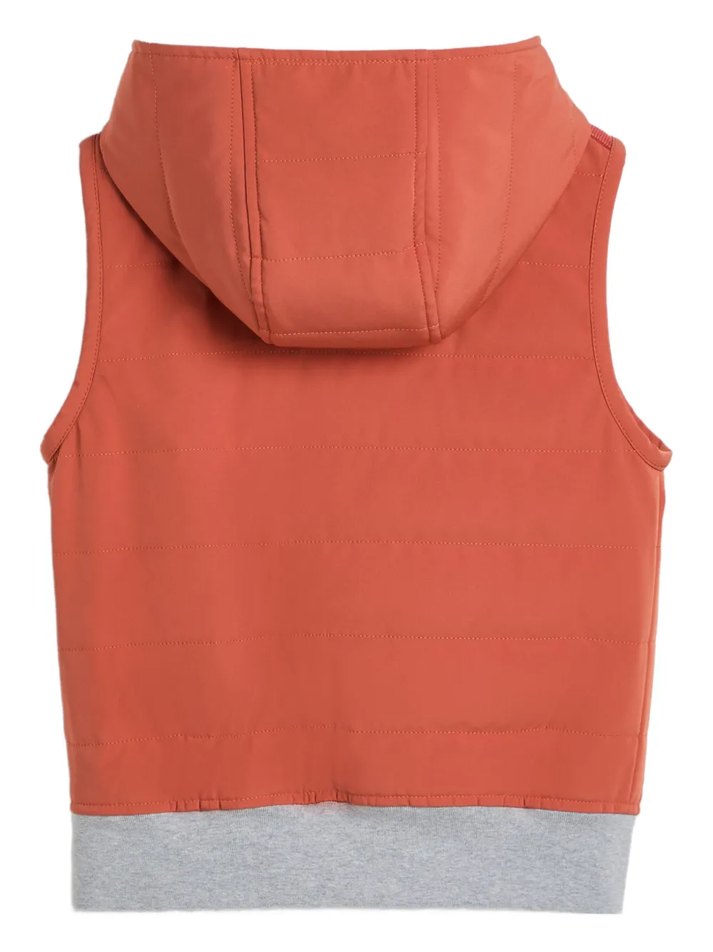 Brunello Cucinelli Kids hooded gilet Oranje