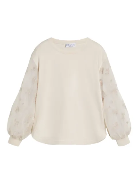 Brunello Cucinelli Kids embroidered t-shirt