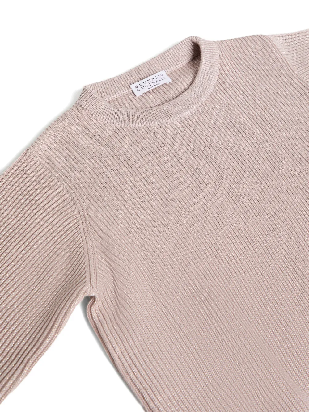Brunello Cucinelli Kids crew-neck sweater Roze