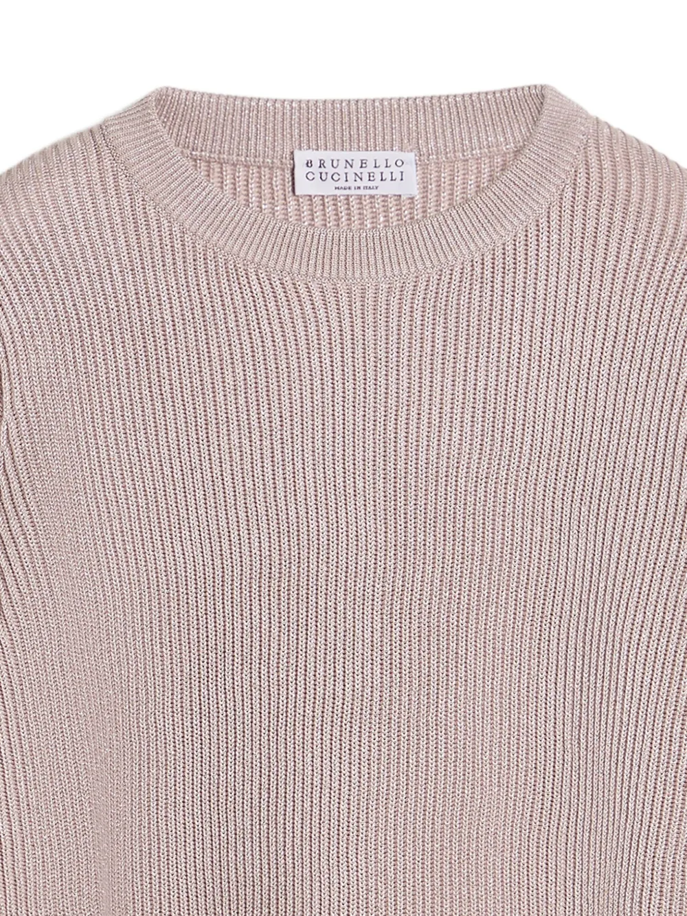 Brunello Cucinelli Kids crew-neck sweater Roze