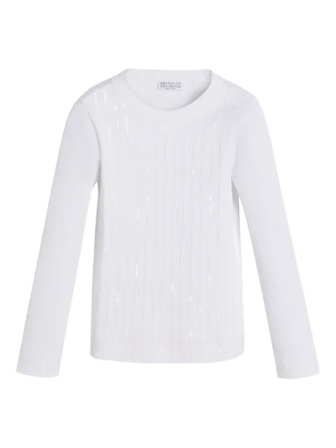 Brunello Cucinelli Kids ribbed-knit T-shirt