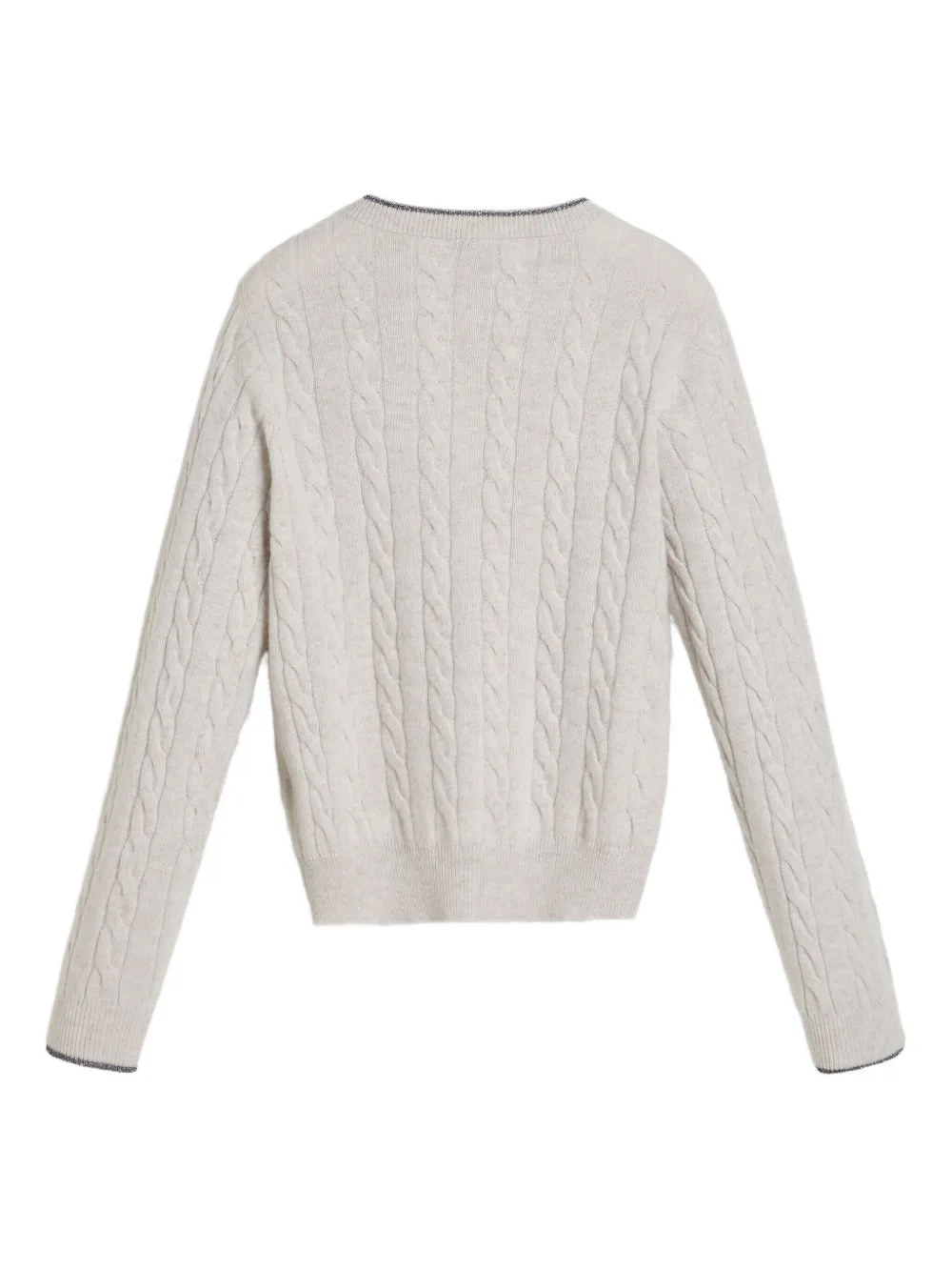 Brunello Cucinelli Kids cable-knit cardigan Grijs