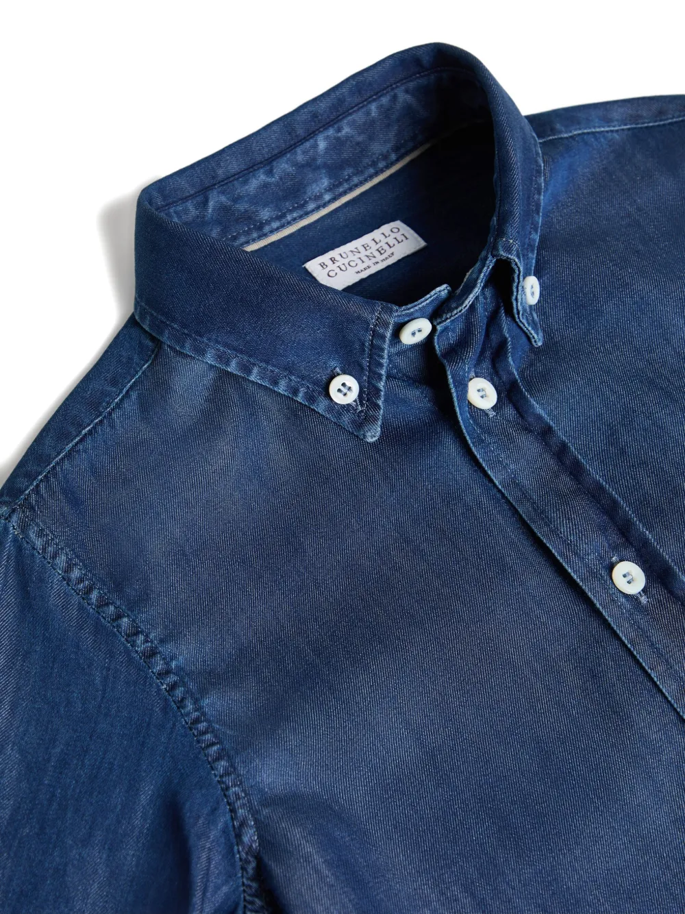 Brunello Cucinelli Kids Spijkershirt Blauw