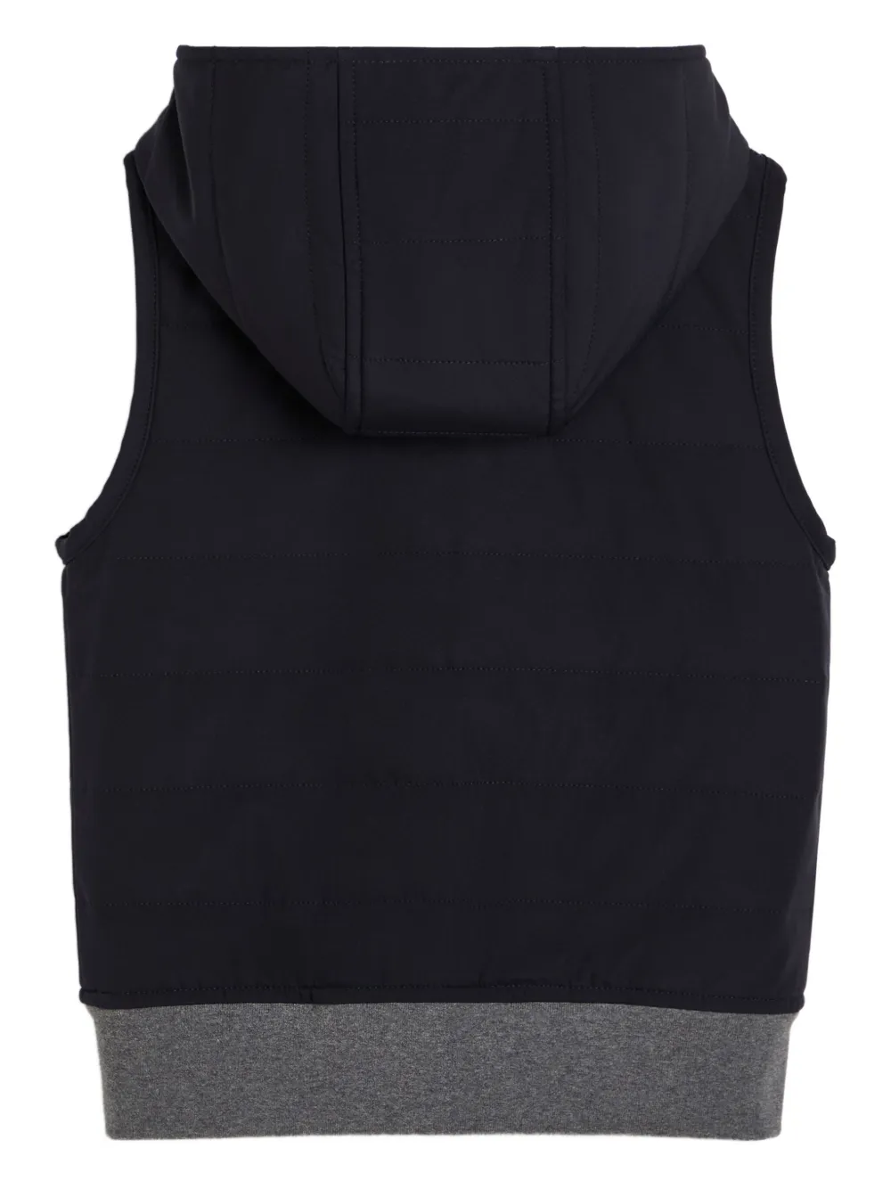 Brunello Cucinelli Kids hooded vest Blauw