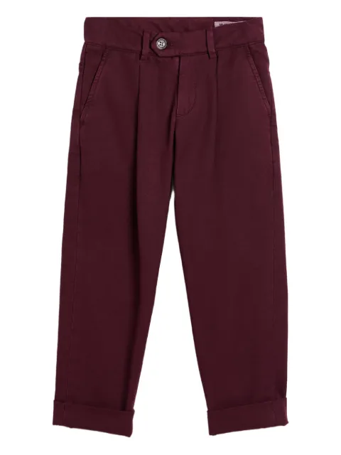 Brunello Cucinelli Kids gabardine trousers