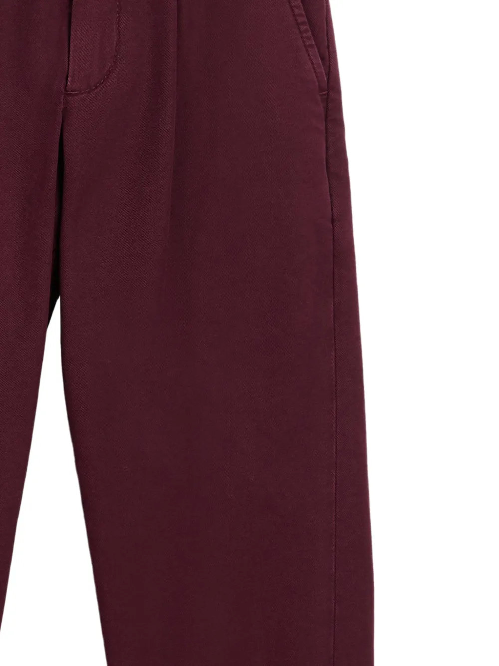 Brunello Cucinelli Kids Gabardine broek Rood