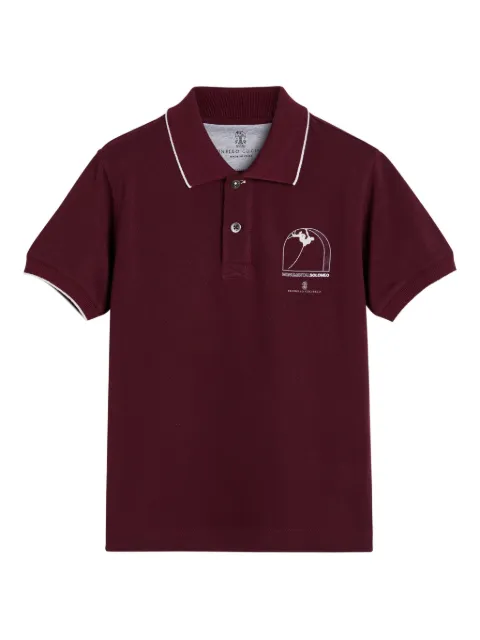 Brunello Cucinelli Kids cotton polo shirt