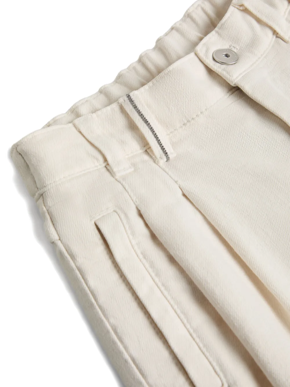 Brunello Cucinelli Kids pleated trousers Beige