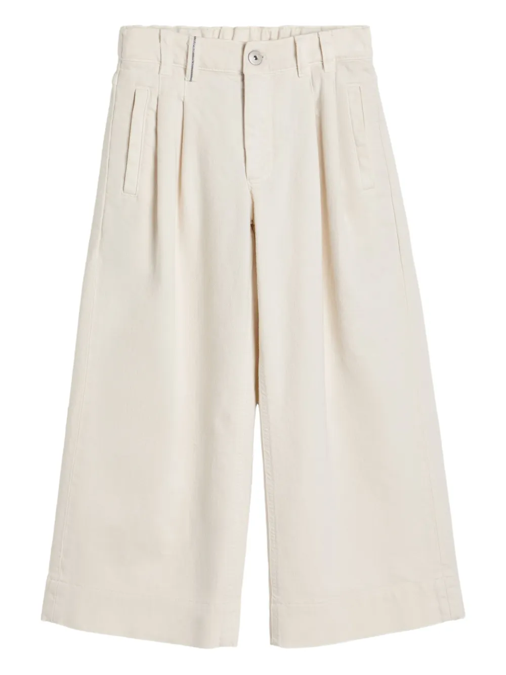 Brunello Cucinelli Kids pleated trousers Beige