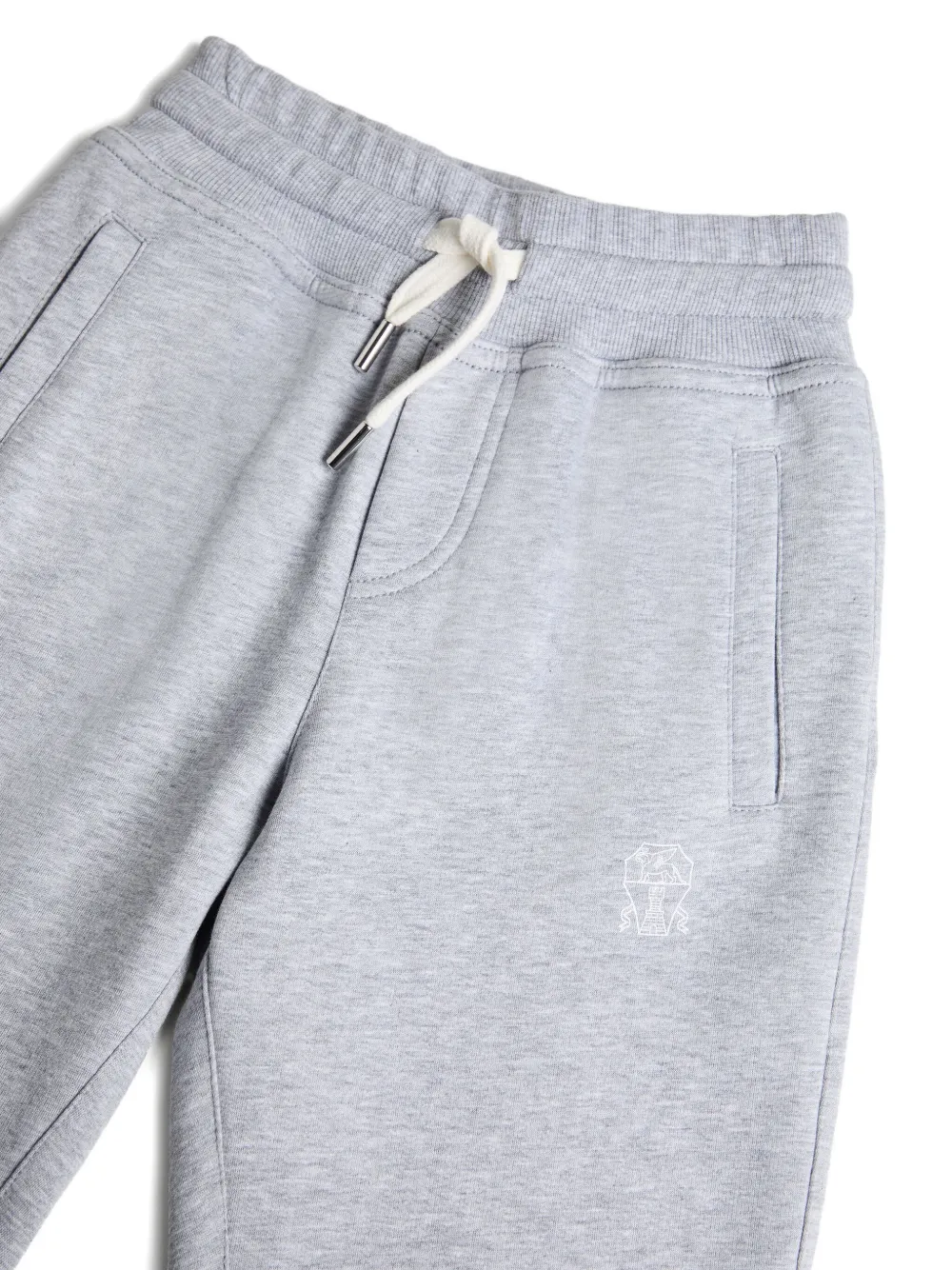 Brunello Cucinelli Kids drawstring-waist trousers Grijs