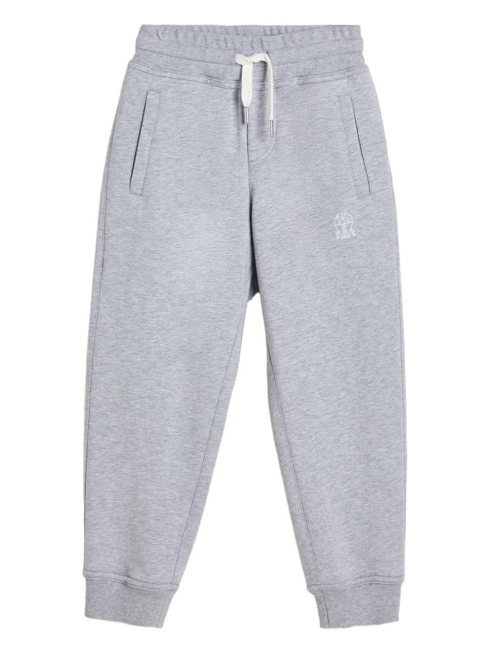 Brunello Cucinelli Kids drawstring-waist trousers Grijs