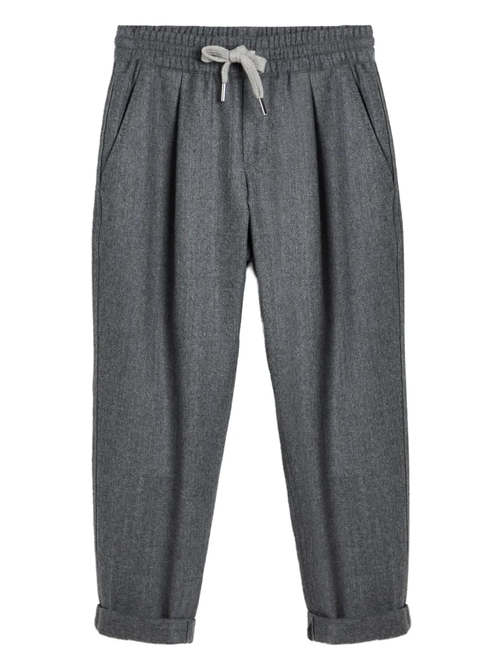 Brunello Cucinelli Kids drawstring-waist trousers Grijs