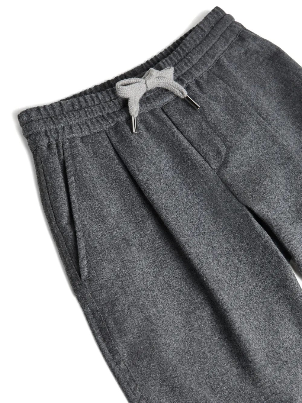 Brunello Cucinelli Kids drawstring-waist trousers Grijs