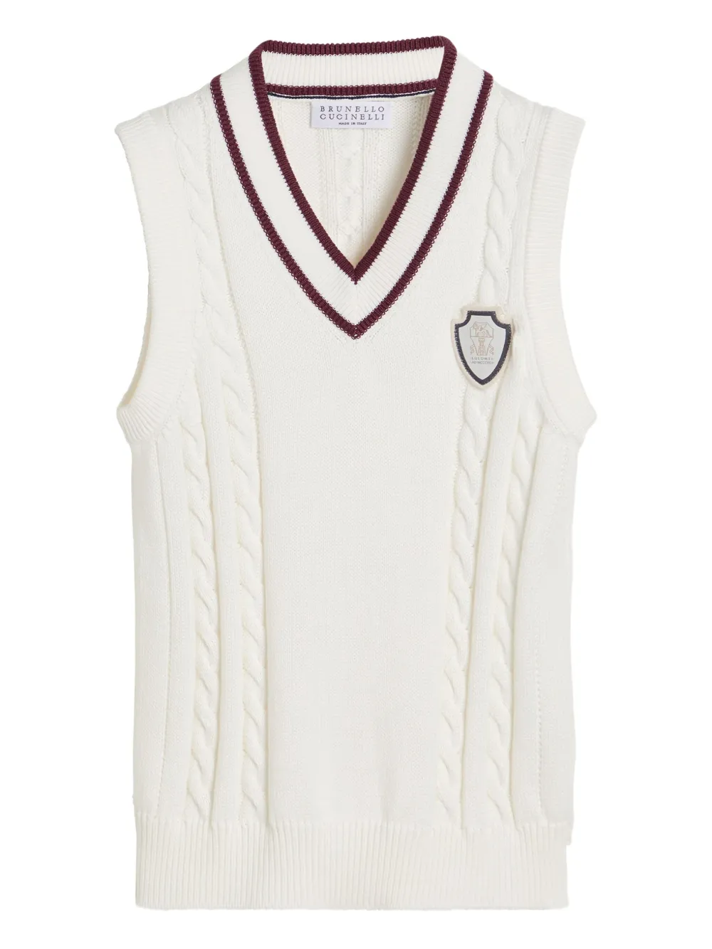 Brunello Cucinelli Kids knitted vest Wit
