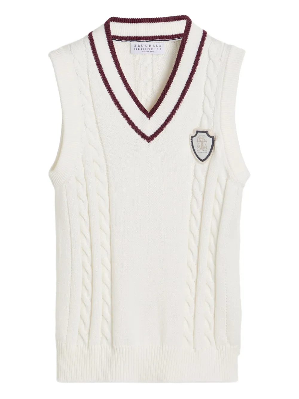 Brunello Cucinelli Kids knitted vest Wit