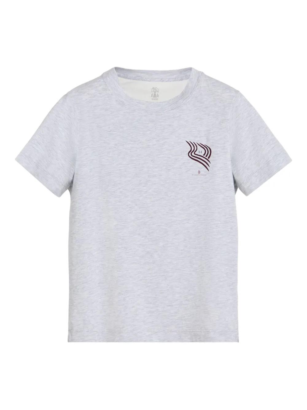 Brunello Cucinelli Kids logo-print t-shirt Grijs