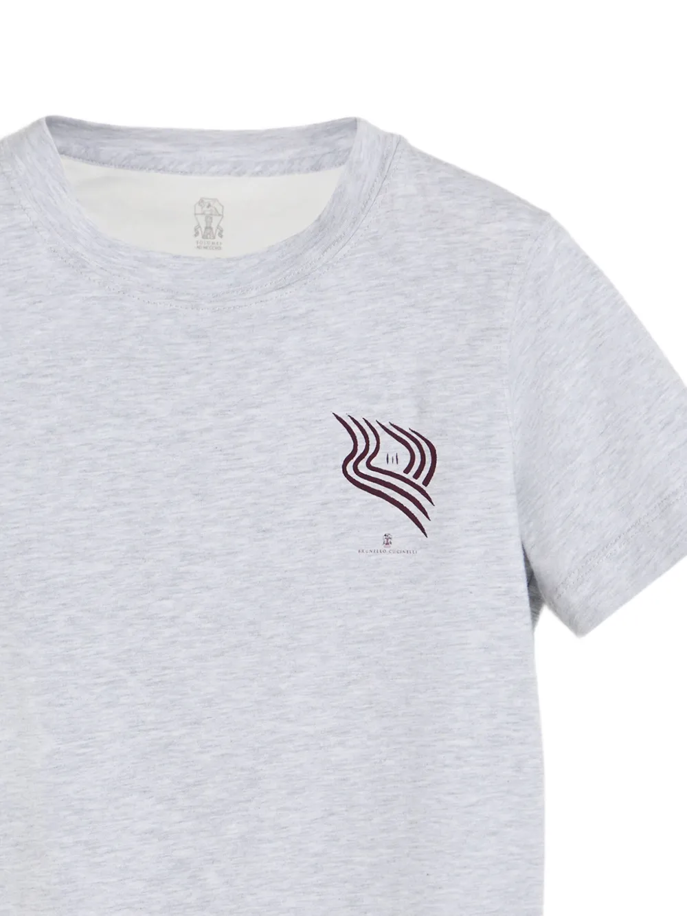 Brunello Cucinelli Kids logo-print t-shirt Grijs