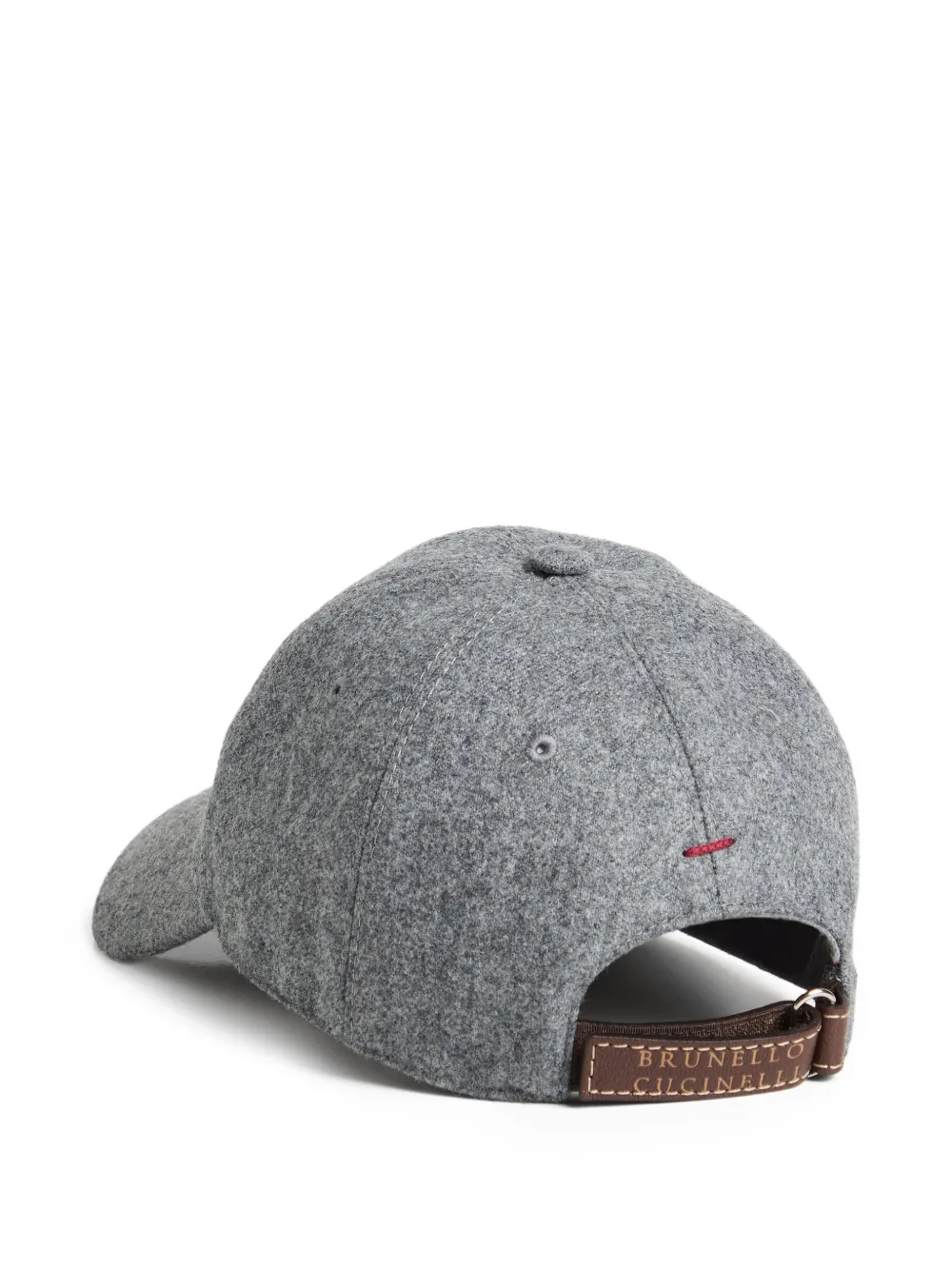Brunello Cucinelli Kids Pet met logopatch - Grijs