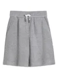 Brunello Cucinelli Kids metallic-threading shorts - Grey