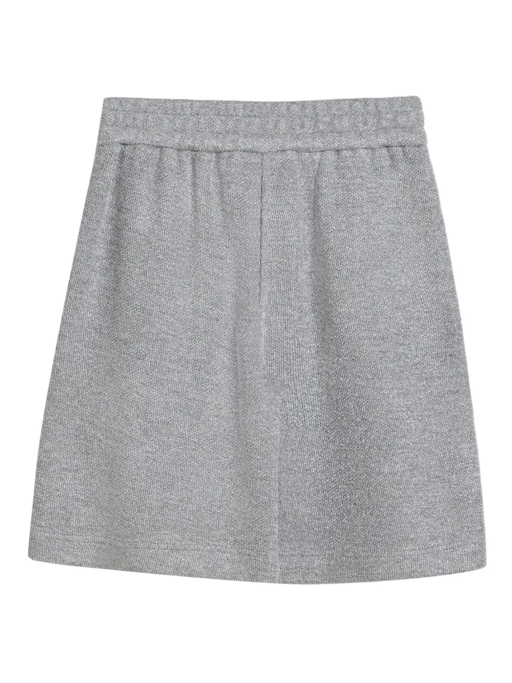 Brunello Cucinelli Metallic-threading Shorts In Gray