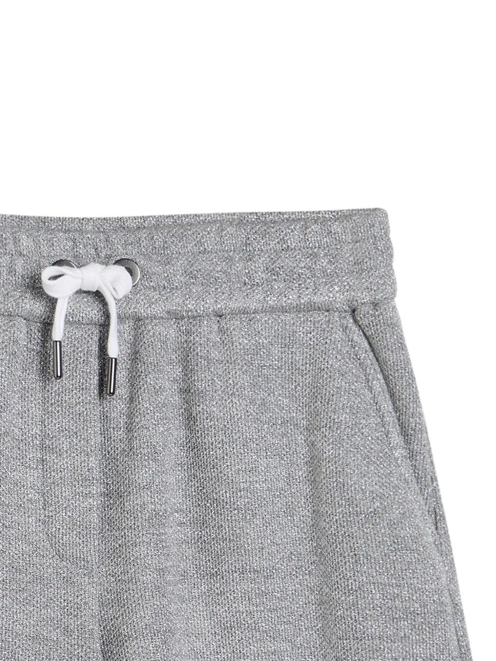 Brunello Cucinelli Metallic-threading Shorts In Gray