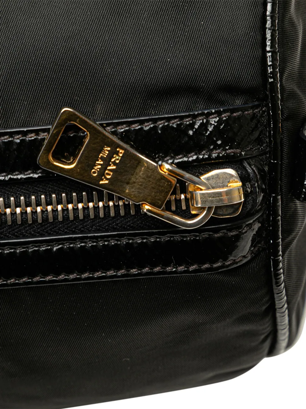 バッグ 00s prada archive pocketable boston bag Vintage Prada Tessuto Black Nylon Front Zipper Pocket Mini