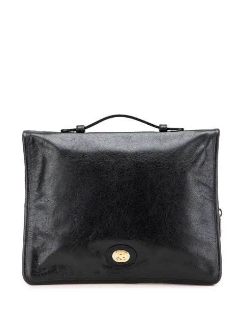 Gucci Pre-Owned 2000-2015 Soft Leather Interlocking G Portfolio business bag