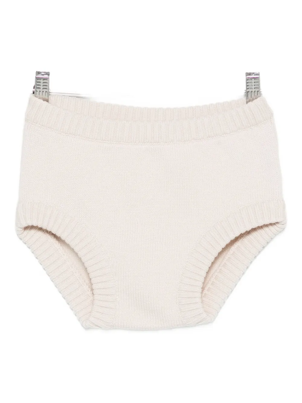 Rowen Rose Knitted Shorts In White
