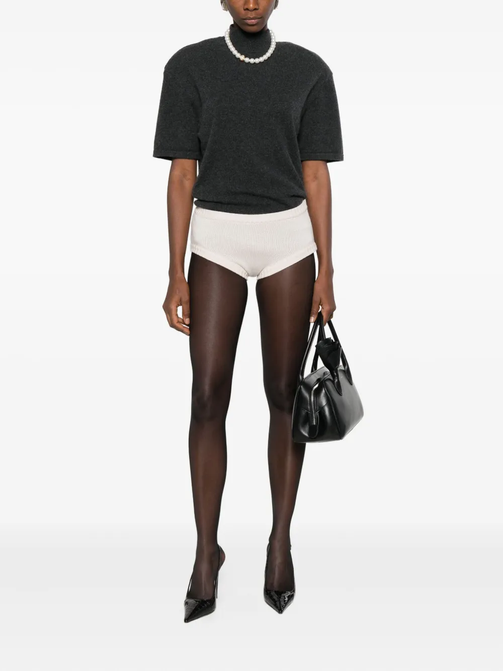 Rowen Rose knitted shorts | Short Shorts | Image 2