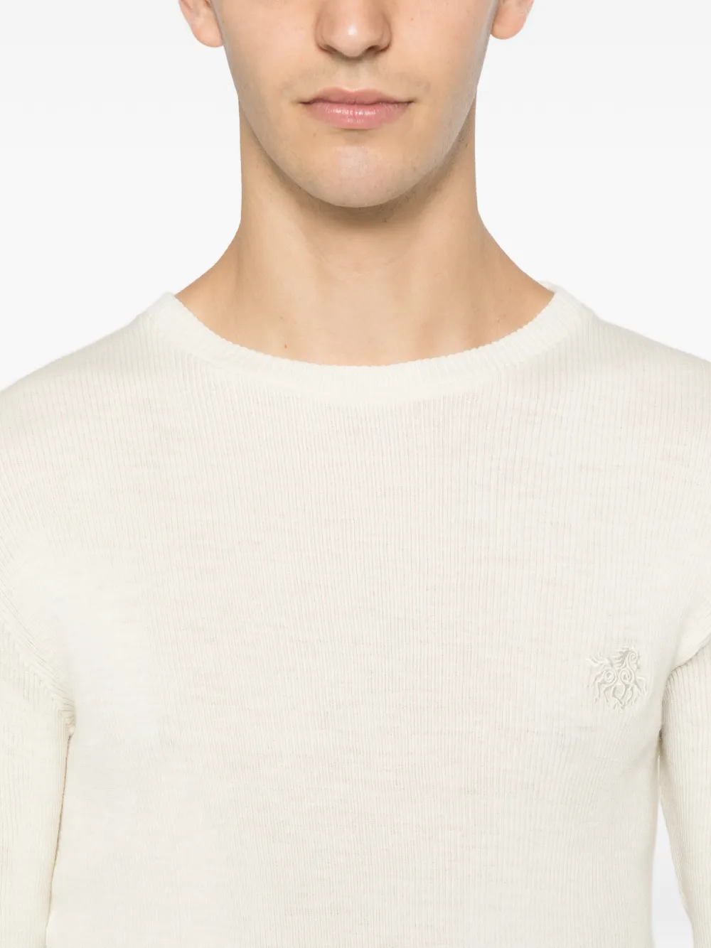 RANRA T-shirt met lange mouwen Beige