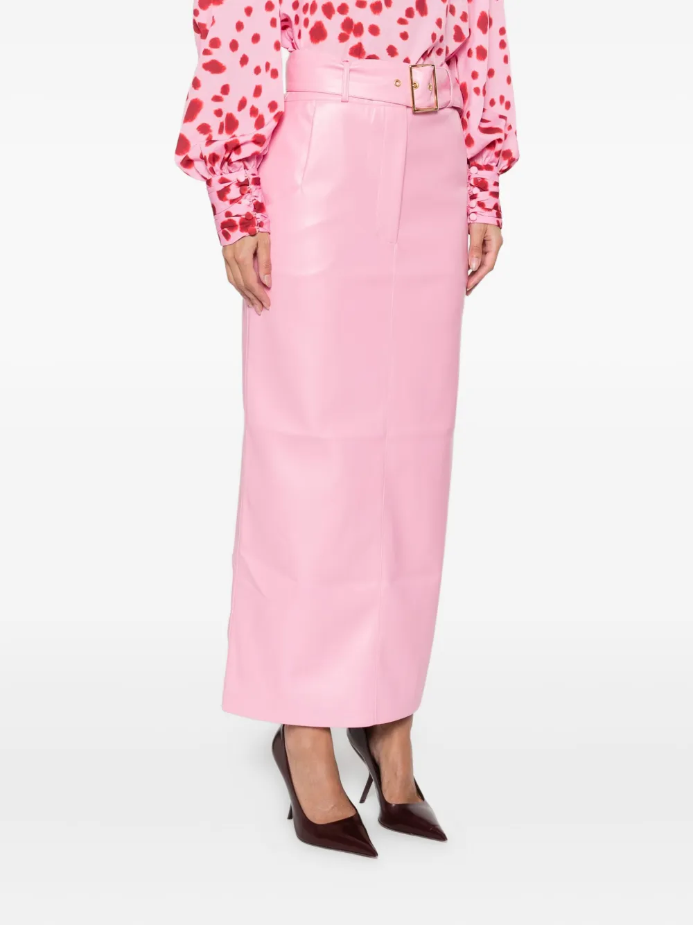  Rowen Rose Belted Skirt - Pink 