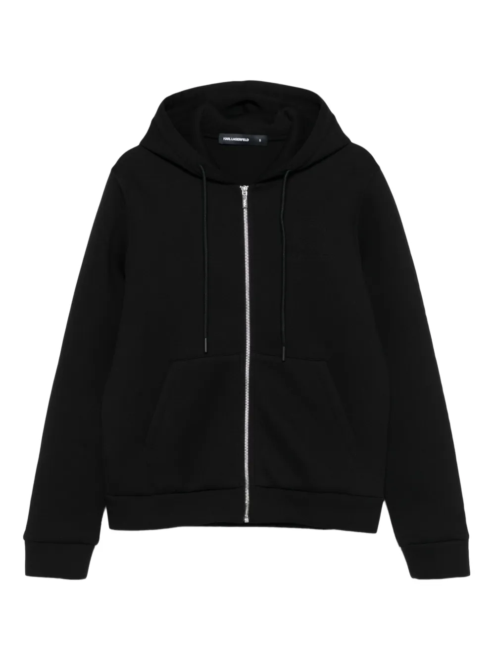 Karl Lagerfeld zip-up hoodie | Black | Image 1