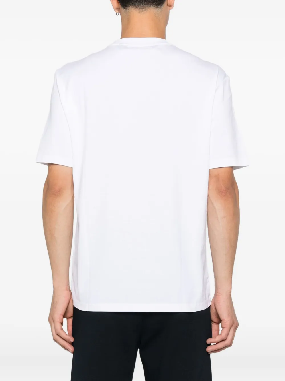 Karl Lagerfeld Katoenen T-shirt met ronde hals Wit