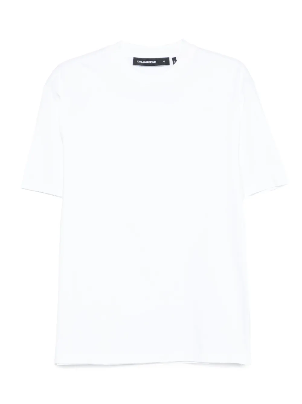 Karl Lagerfeld Katoenen T-shirt met ronde hals Wit