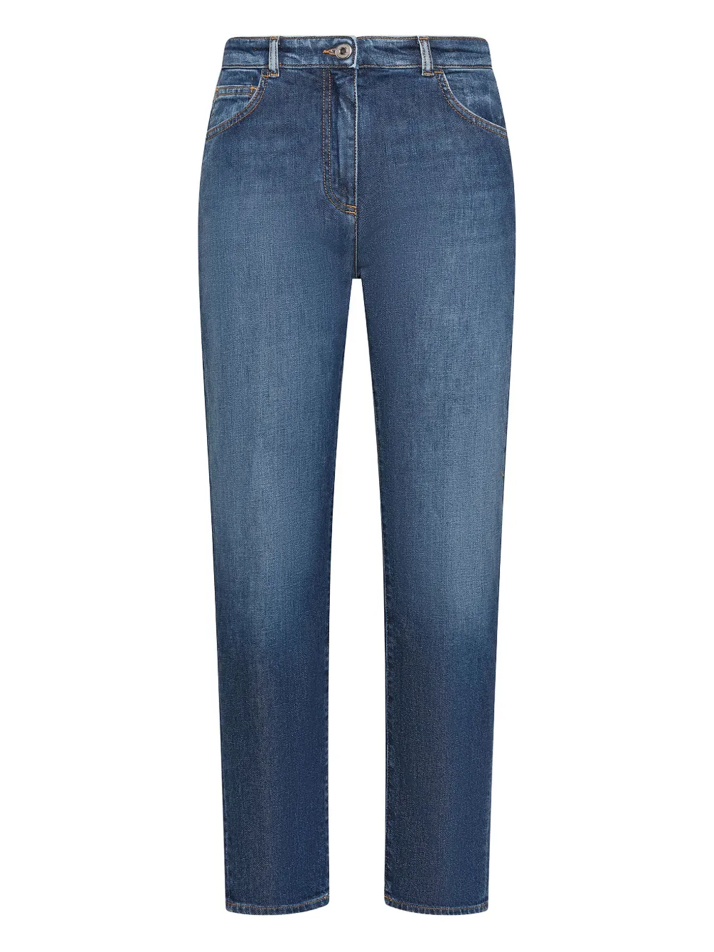 Seventy five-pocket denim jeans Blauw