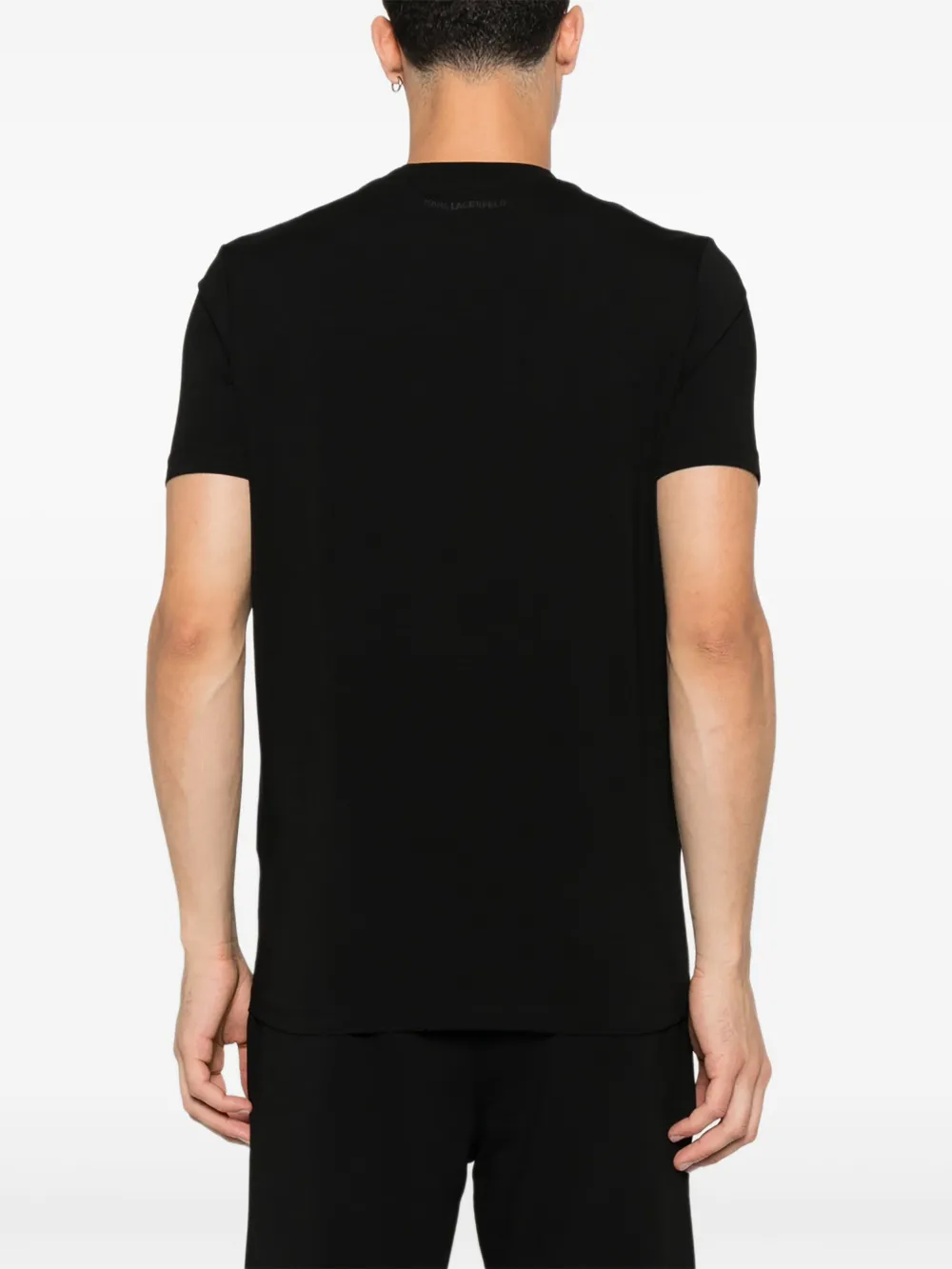Karl Lagerfeld T-shirt met grafische print Zwart