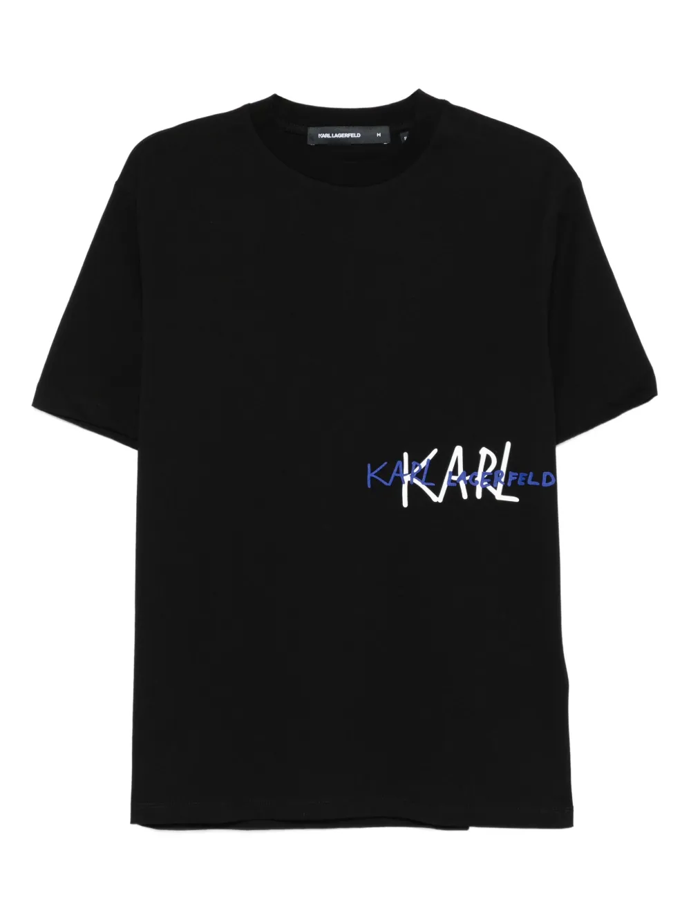 Karl Lagerfeld T-shirt met geborduurd logo Zwart