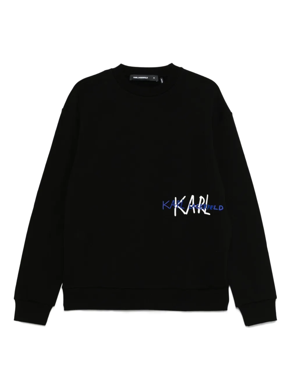 Karl Lagerfeld Sweater met geborduurd logo Zwart