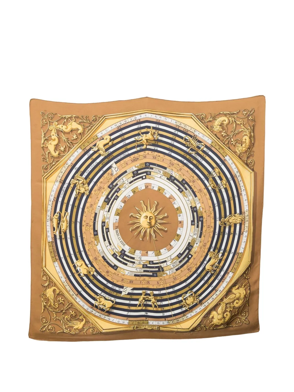 Hermès Pre-Owned 1988 Dies et Hore silk scarf | Neutrals | Image 1