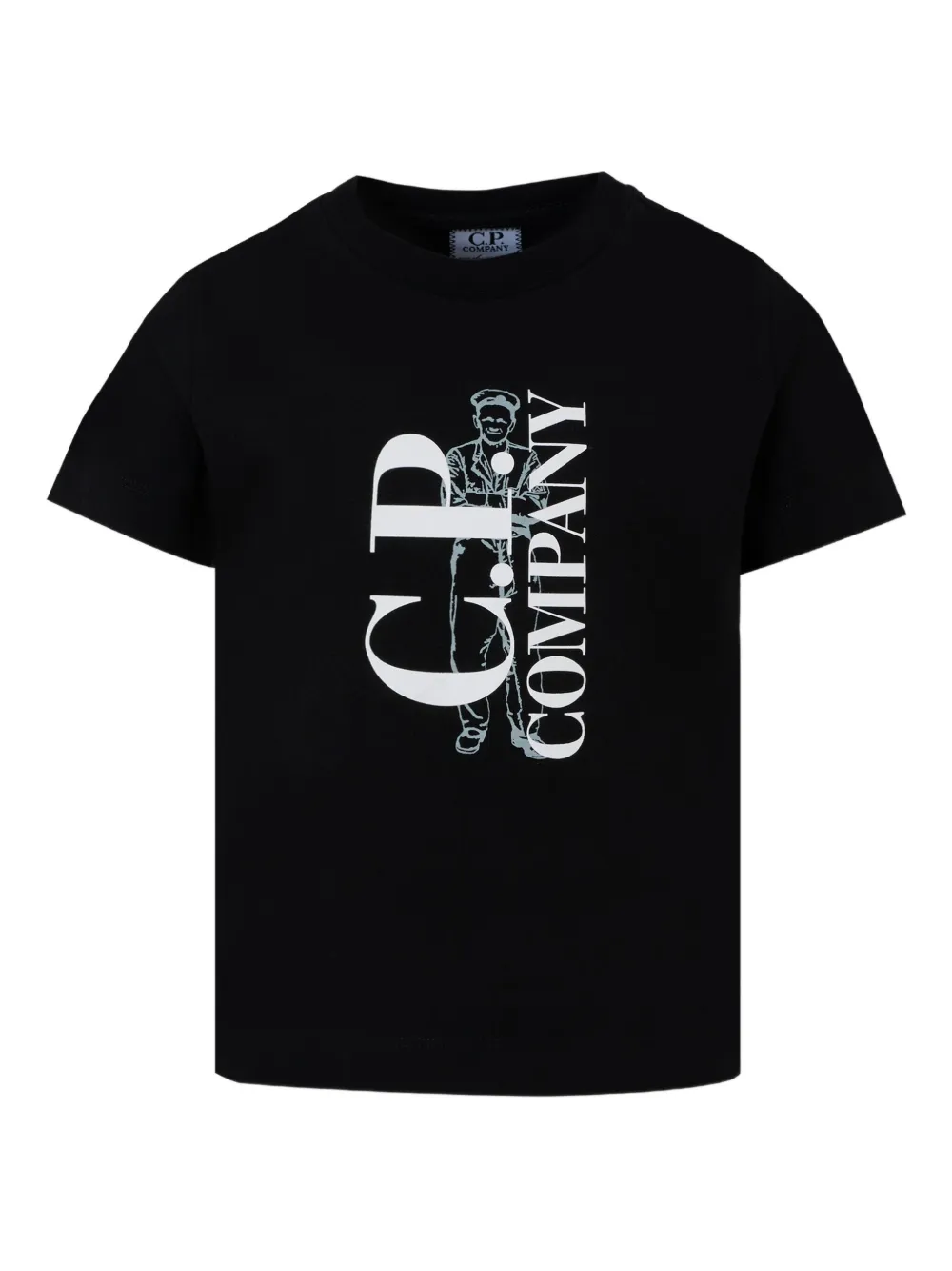 C.P. Company Kids logo-print T-shirt - ブラック C.P. Company Kids logo-print T-shirt - ブラック