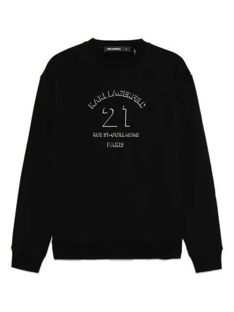 Karl Lagerfeld sudadera con logo parisino