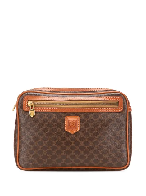 Céline Pre-Owned 1994 Macadam Coated Canvas clutch bag
