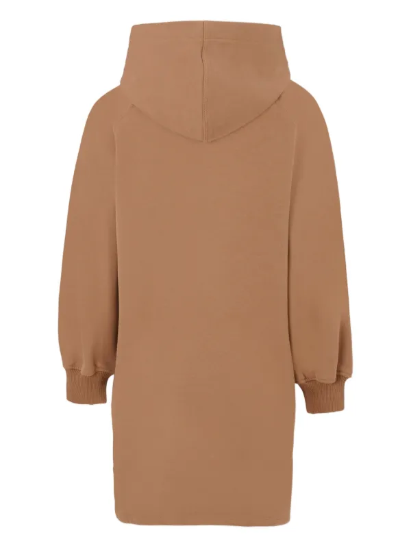 chloe kids logo embroidered dress Chloé Kids Beige Knit Dress with White Floral Embroideries and Gold Lo –  Sellier