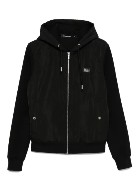 Karl Lagerfeld hooded zip-up jacket