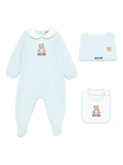 Moschino Kids teddy-print babygrow set