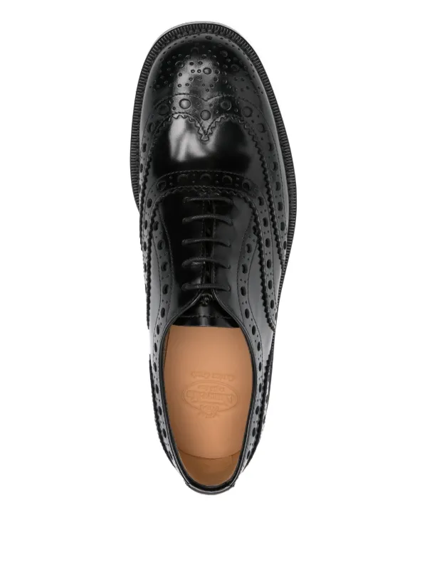 Church's Leather Brogue Oxford Shoes | Black | FARFETCH CY