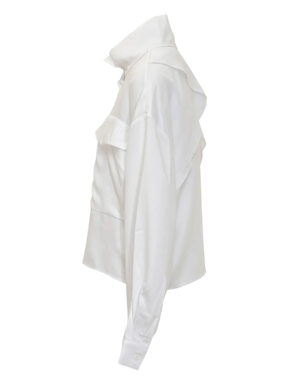 IRO Calidora blouse met zakdetail en hoge hals Wit