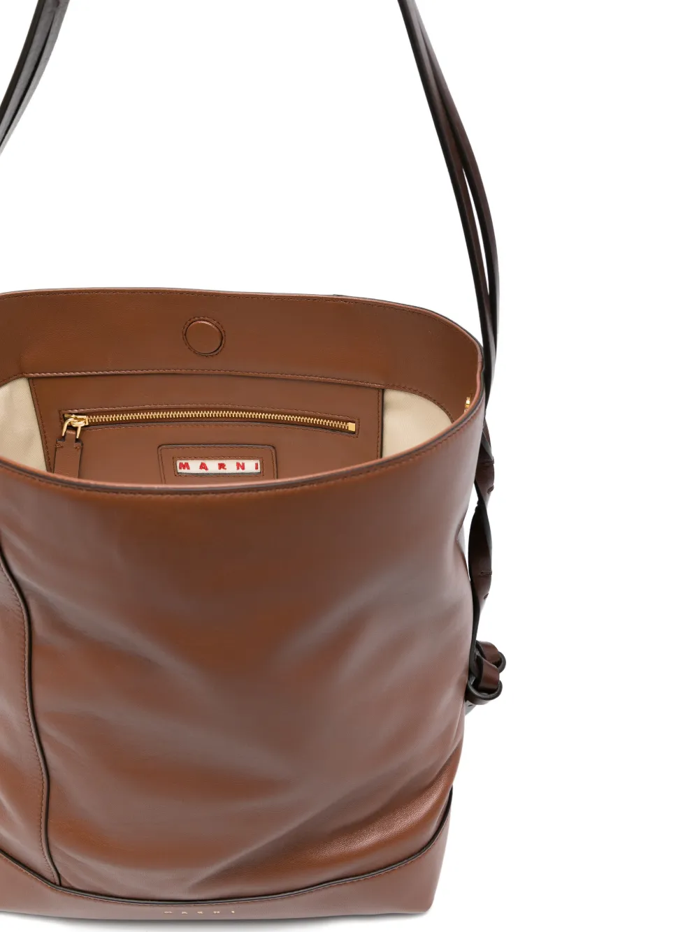 Marni Pod 2.0 kleine schoudertas Bruin